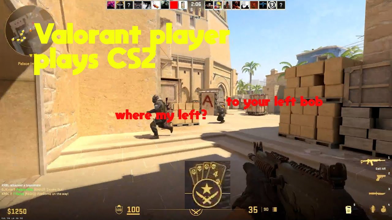 When a valorant player plays CS2