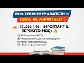 ISL202 MIDTERM PREPARATION 2026 – 50 REPEATED MCQ'S // ISL202 midtermpreparation2025