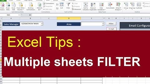 Trailer | Excel Macro | Filter data on multiple sheets and Email excel table