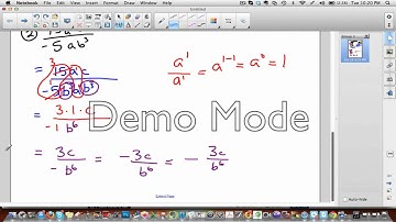 8 Review Dividing monomials with negative exponents