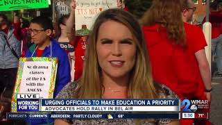 Educators and activists rally to increase funding for Harford County Public Schools