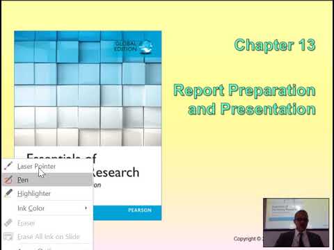 research report preparation and presentation