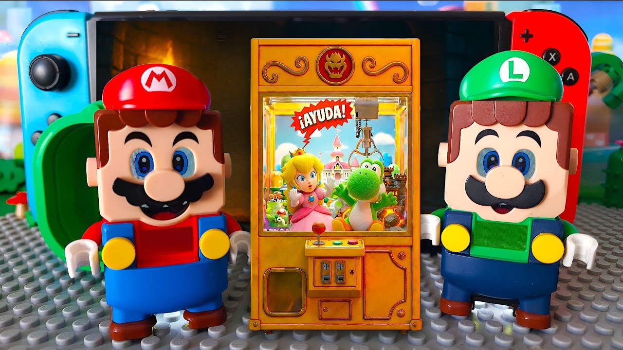 ¿Peach y Yoshi son juguetes? Pero, ¿por qué? 😲 ¡Lego Mario y Luigi entran a Nintendo! #legomario