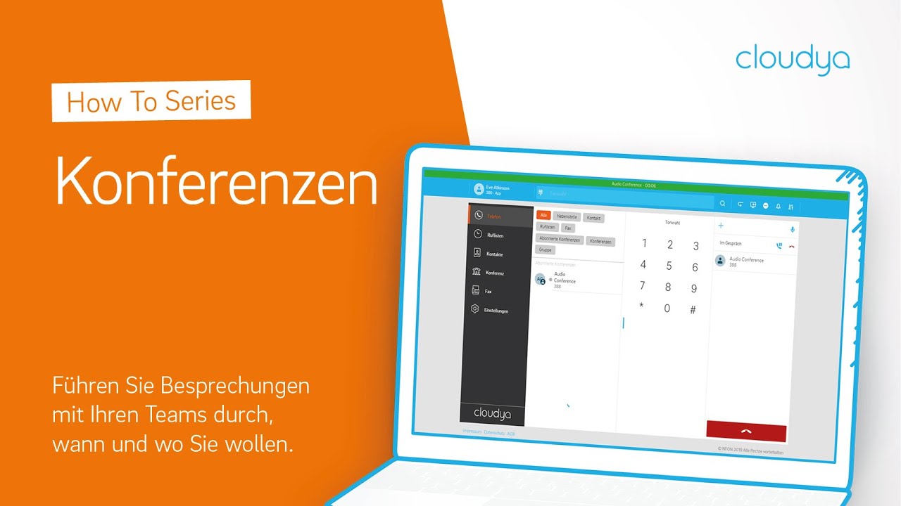 How to Cloudya: Die Cloud Telefonanlage von NFON erfolgreich nutzen (Konferenzen)