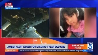 Amber Alert issued for 4-year-old girl abducted in Los Angeles