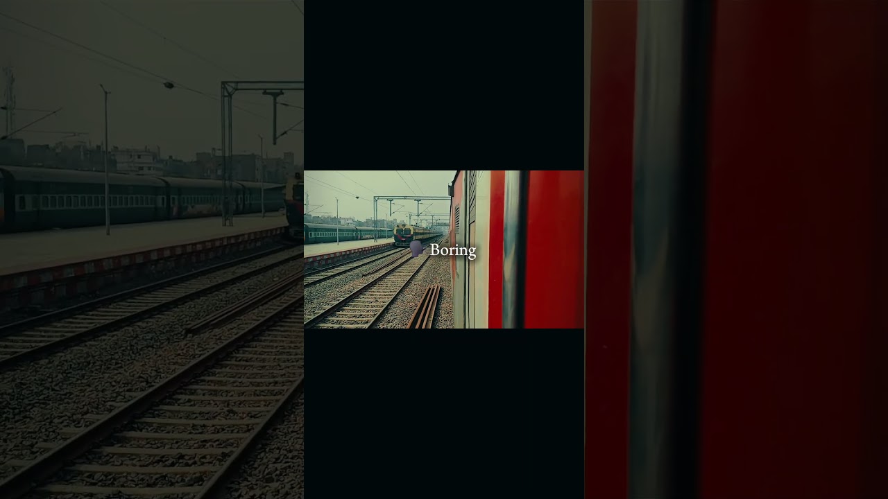 🗣Train journey is boring 🥱 