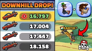 I BROKE THIS DOWNHILL MAP WITH MUSCLE CAR SPOILER!! 🤯 IN COMMUNITY SHOWCASE - Hill Climb Racing 2