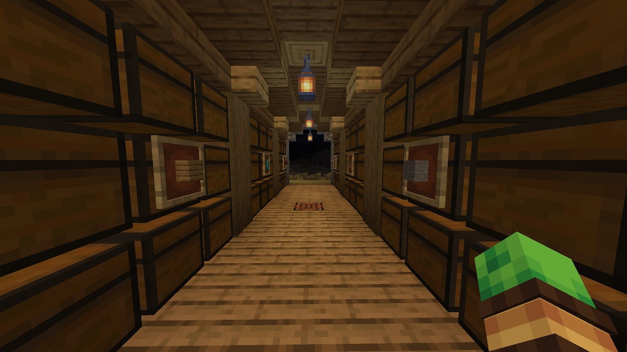 1 hour of relaxing organizing chests in Minecraft...