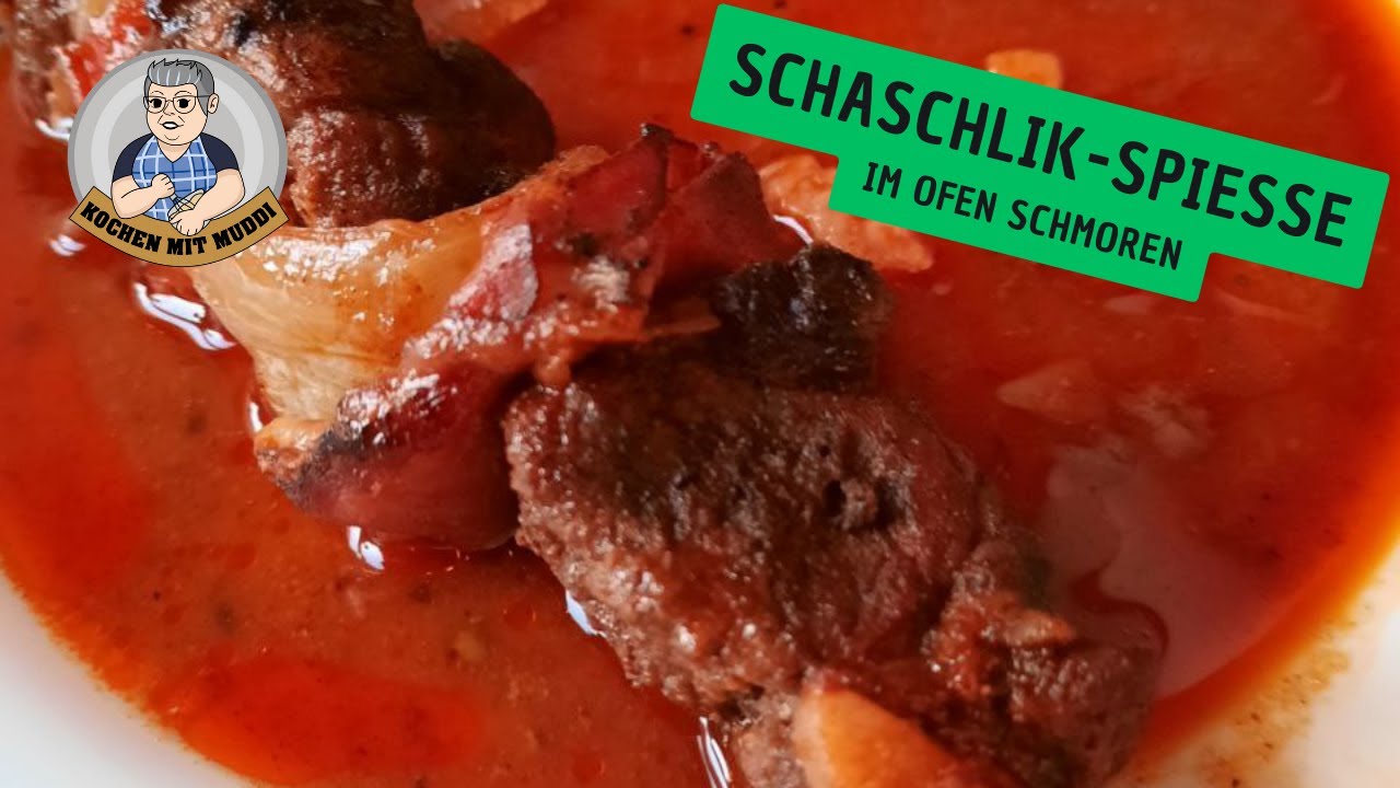 Schaschlik-Spieße aus dem Ofen