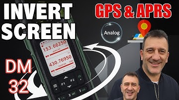 INSTALL - INVERTED - DM 32 BAOFENG DMR RADIO