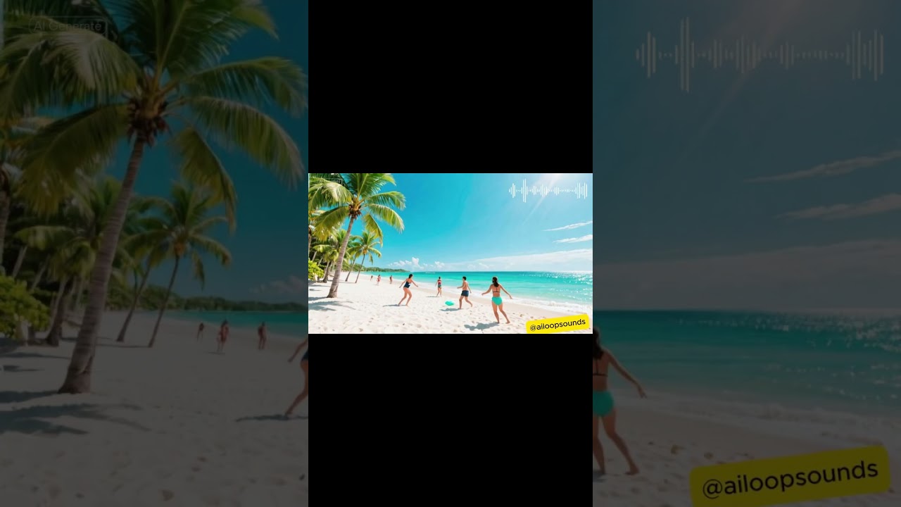 Unforgettable Moments of Joy: Playing by the Sea Under a Stunning Sky