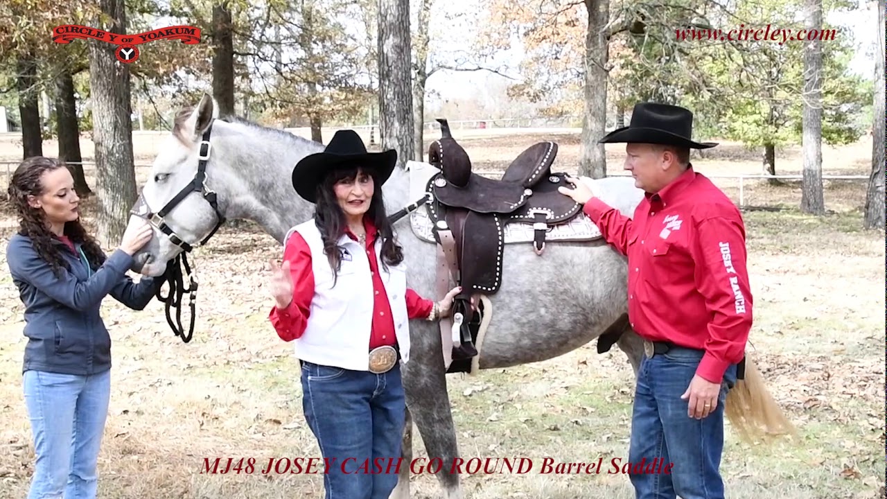 MJ48 JOSEY CASH GO ROUND Barrel Saddle