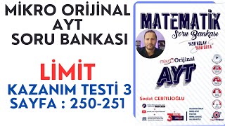 Li̇mi̇t Sürekli̇li̇k Mi̇kro Ayt Soru Bankasi Syf250-251