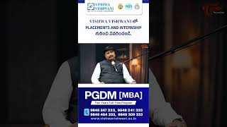 Placements and Internship Opportunities | PGDM Colleges in Hyderabad| Vishwa Vishwani