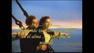 Video thumbnail of "titanic ' cancion en español '    con letra"