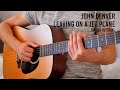 John Denver – Leaving On A Jet Plane EASY Guitar Tutorial With Chords / Lyrics