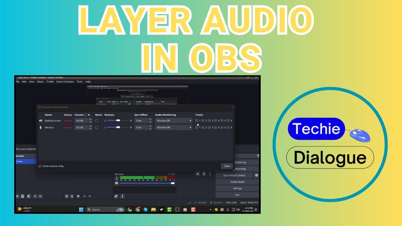 How to Layer Audio in OBS