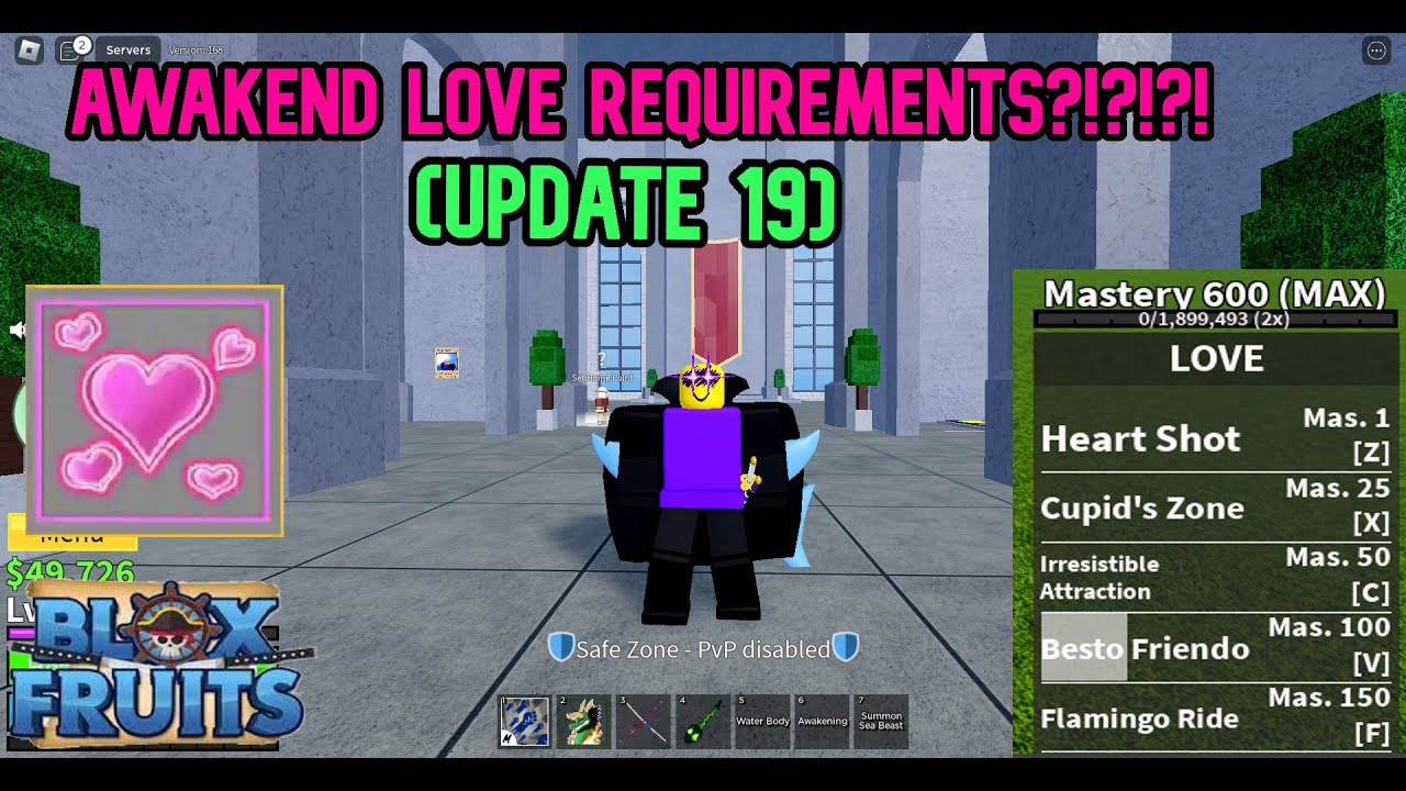 LOVE AWAKENING REQUIREMENTS...NEW SNEAK PEAK!??!? (Blox Fruits) YouTube