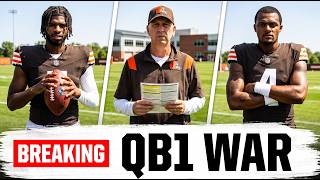 Browns QB Competition Gets BRUTAL Between Deshaun Watson & Shedeur Sanders!