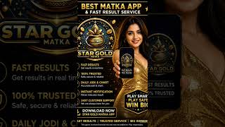 Star Gold Online Matka App is India's No. 1 Online Matka App! It provides all Matka results