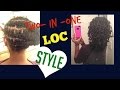 **NEW** 2 IN 1 EASY Loc style for Short to Medium Locs| Tutorial
