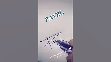PAYEL #signature #likecommentsubscribe #comment #subscribe