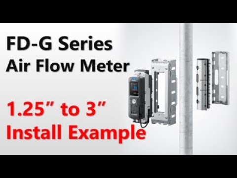 Installation Example 1 25 To 3 Clamp On Air Flow Meter KEYENCE FD G Series