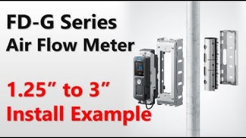 Installation Example (1.25" to  3") | Clamp-On Air Flow Meter | KEYENCE FD-G Series