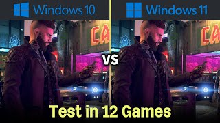 Windows 10 Vs Windows 11 Gaming Benchmark With I9 - 12900K Test In 12 Games 1080P