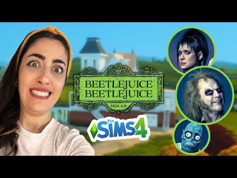 Building the Beetlejuice house on the Sims 4