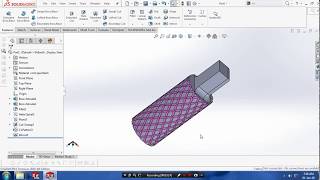 KNURLING IN CYLINDRICAL SURFACE IN SOLIDWORKS 2016