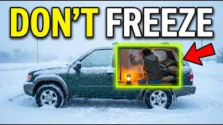 How Homeless People Sleep In An SUV Without Heat During Blizzards