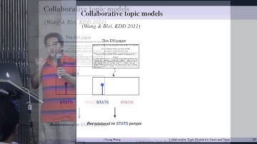 Collaborative Topic Models for Users and Texts