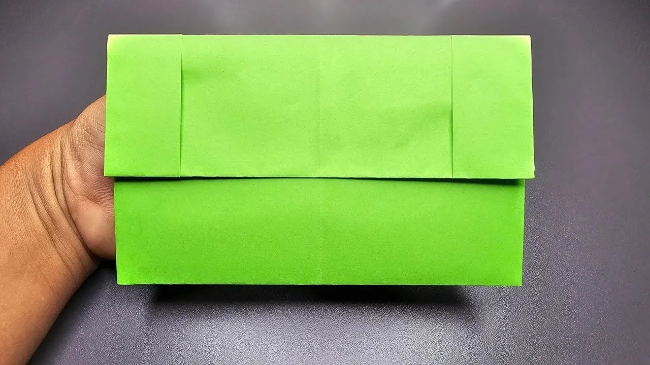 How to fold an envelope with rectangle paper origami - paper envelope origami step by step