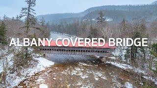 Albany Covered Bridge, New Hampshire Drone Video