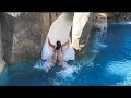 Water slides at hard rock riviera maya pool  underwater tori