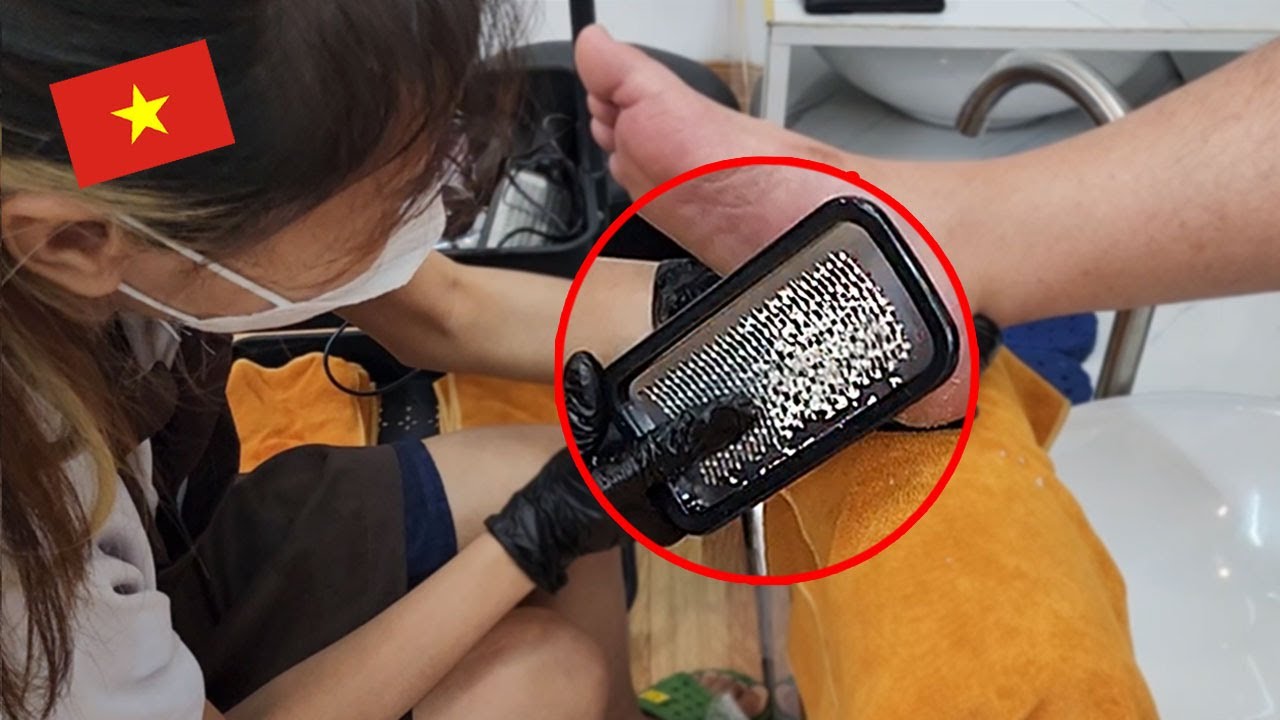 보는 사람이 더 시원해지는 베트남 발 각질제거 서비스 Vietnam Foot Scrub Service