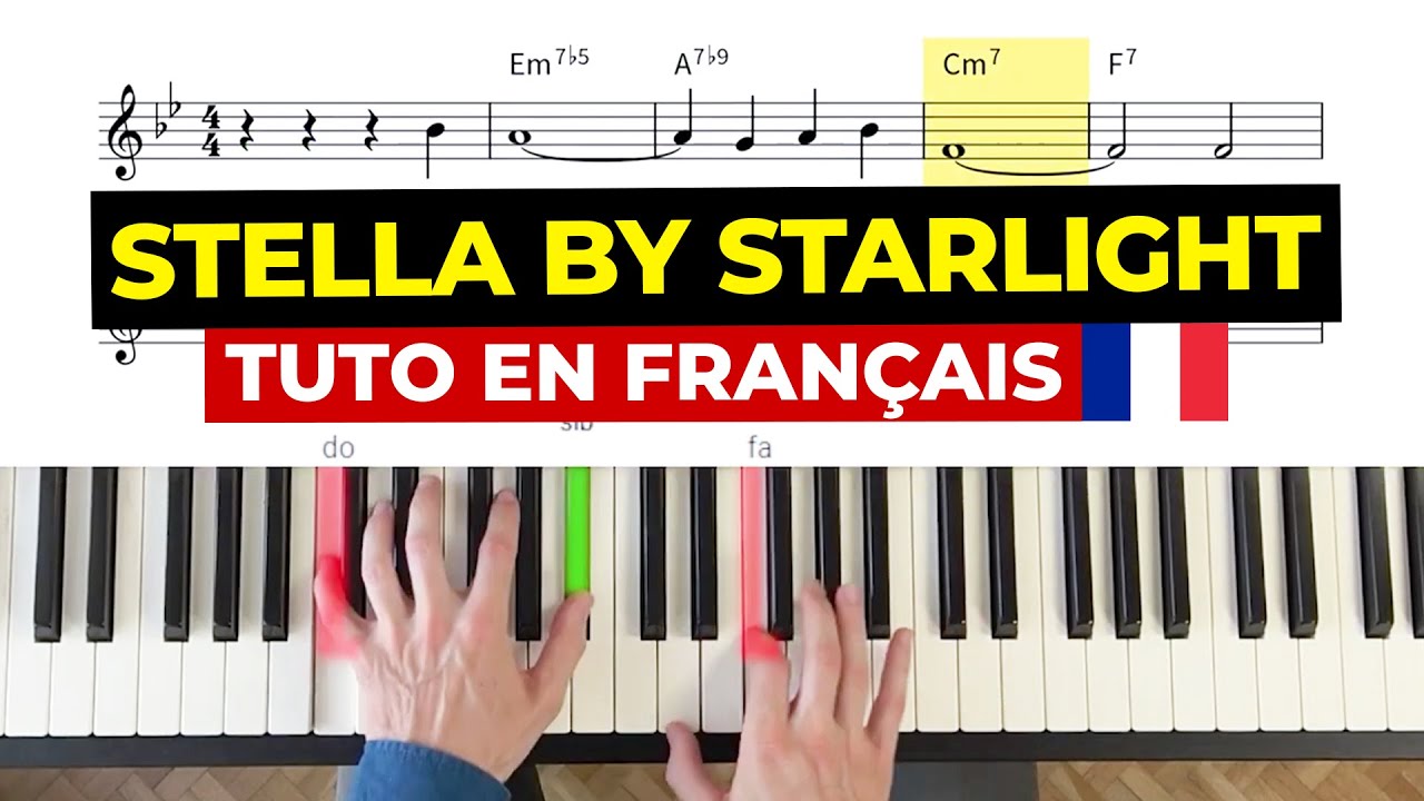Джазовый урок для фортепиано: STELLA BY STARLIGHT (урок на французском языке)