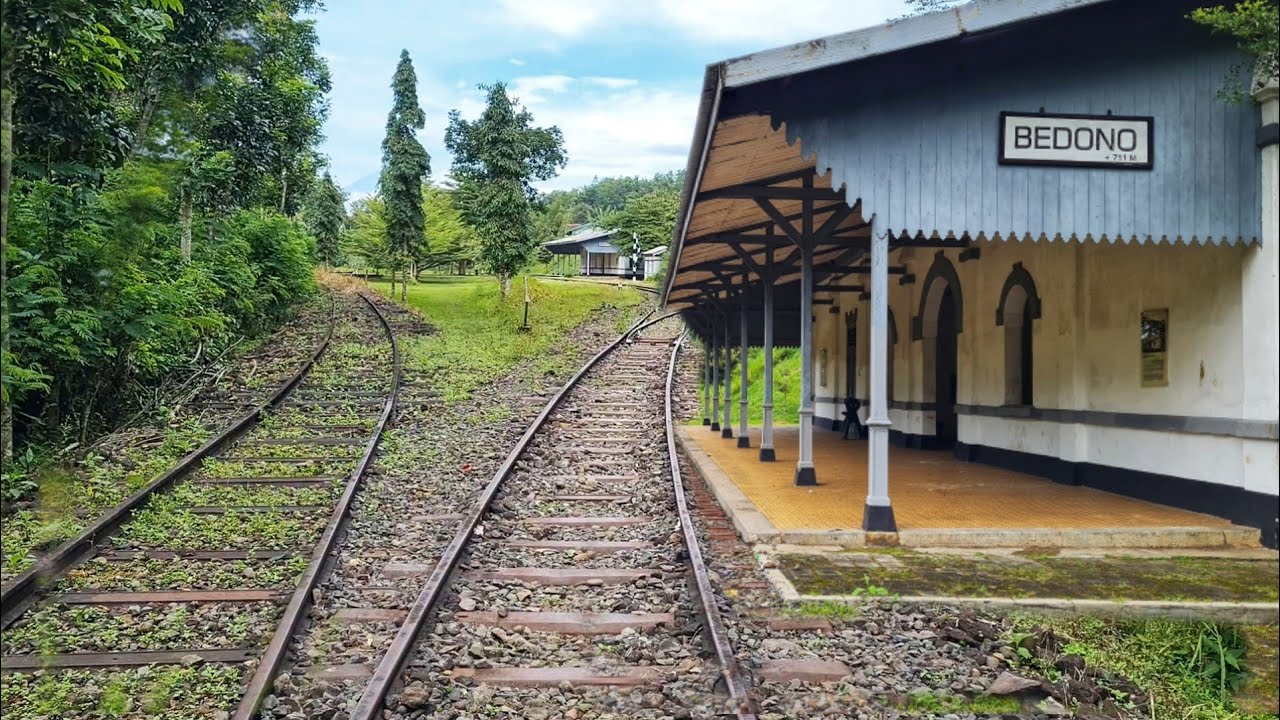 SUDAH LAMA JALUR KERETA INI TIDAK DILINTASI, BEGINILAH NASIB STASIUN TERTINGGI DI JAWA TENGAH.