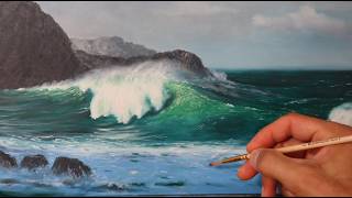 How to paint realistic water - painting a breaking wave