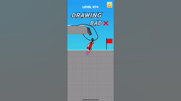 draw bridge puzzle game play level 674🚘 #gaming #drawing #Shorts