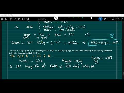 Video Dung dịch A (chứa H2SO4) và dung dịch B (chứa NaOH). - youtube