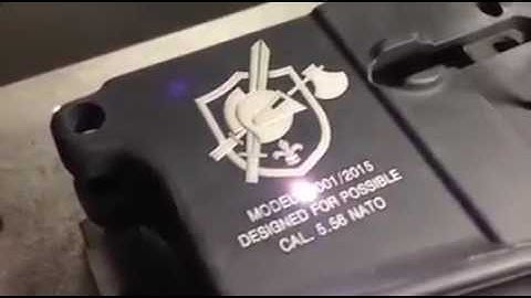 fiber laser marking machine on weapons and arms