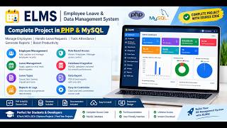 Employee Leave Management System in PHP & MySQL | ELMS Project Demo | Complete Source Code