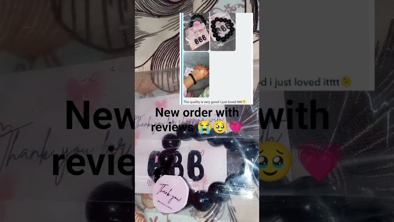 new order with reviews 😭 support me guys ☺️