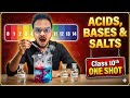 ACID BASE AND SALTS ONE SHOT || Class 10 Science NCERT Rapid Revision || Complete Chapter Covered