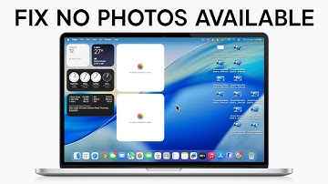 macOS Tahoe 26: How to FIX No Photos Available in Photos Widget on Mac