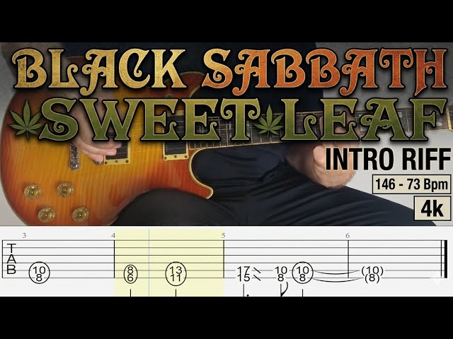 Black Sabbath – Sweet Leaf Intro Riff Guitar Cover (4K) - YouTube
