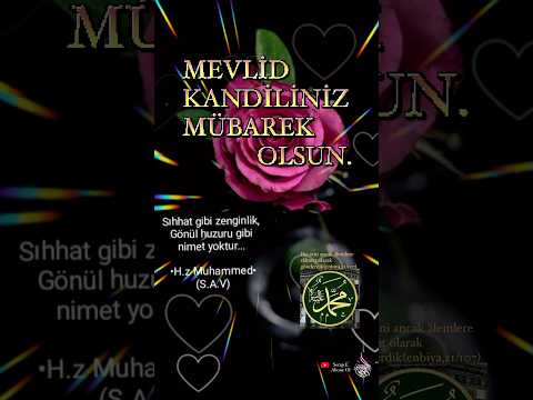 Mevlid Kandilimiz Mübarek