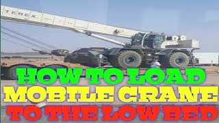 Vlog4 HOW TO LOAD MOBILE CRANE TO THE LOW BED